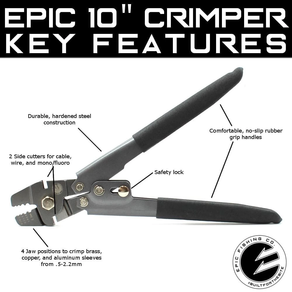 10 Inch Crimper | Epic Fishing Co. 7 10 Inch Crimper | Epic Fishing Co.