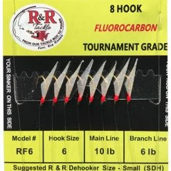 Pre-rigged Leaders R&R Tackle Sabiki Rigs | Fluorocarbon 9 Pre-rigged Leaders R&R Tackle Sabiki Rigs | Fluorocarbon